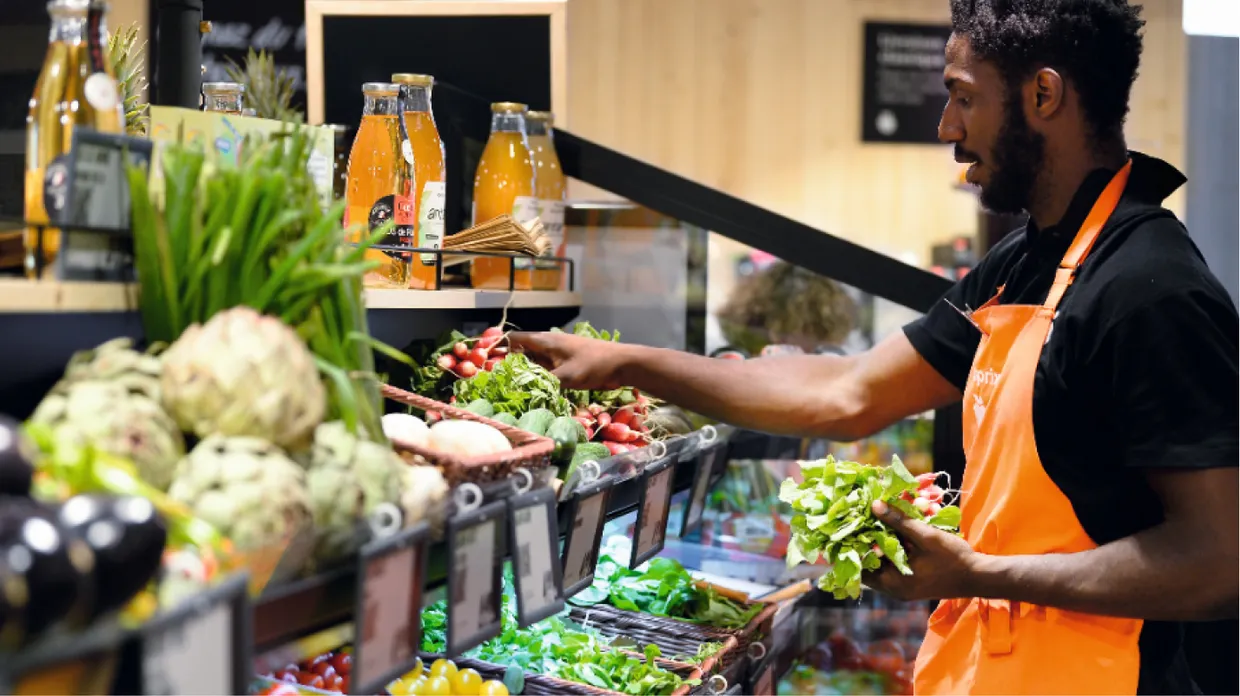 Employee at a supermarket