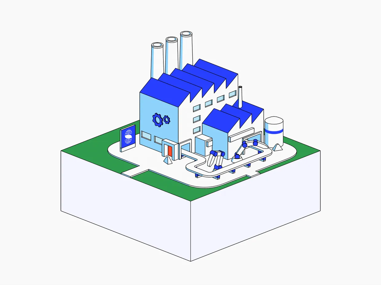 Illustration of a factory